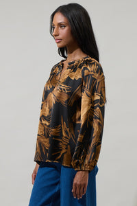 Midnight Tropics Blouse