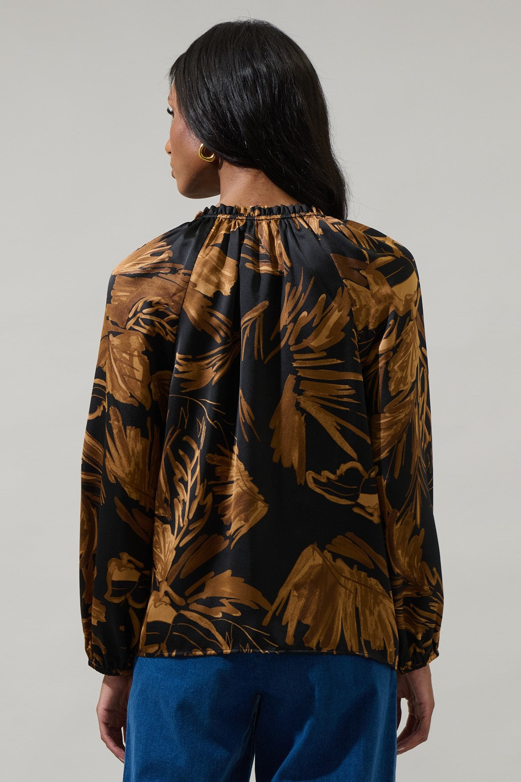 Midnight Tropics Blouse