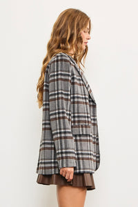 Clueless Plaid Blazer