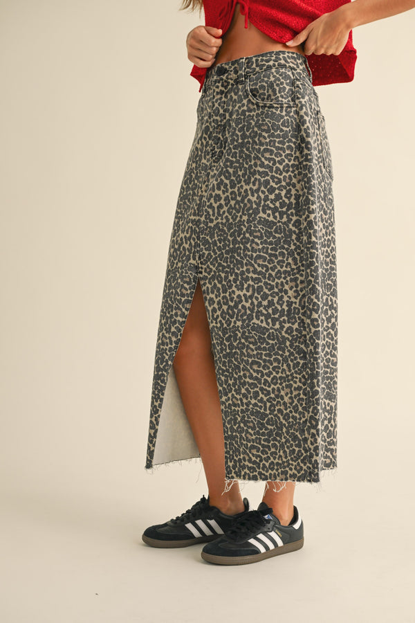 Mere Leopard Skirt