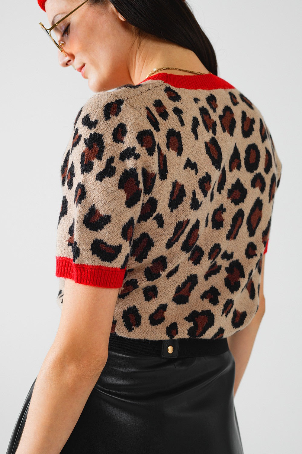 Stacey Leopard Sweater