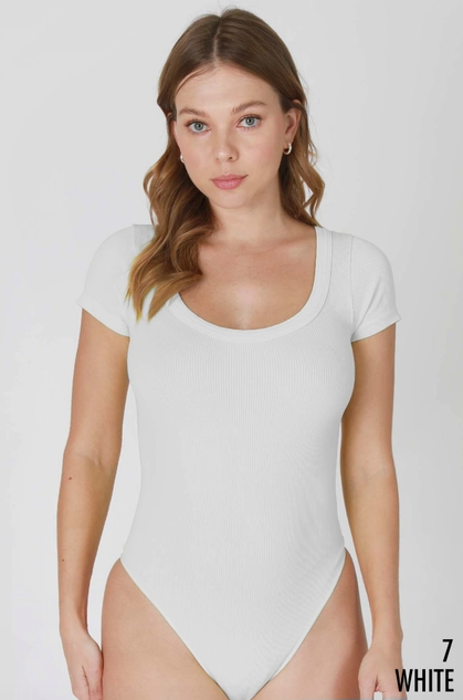 Scoop Neck Bodysuit - Assorted Colors