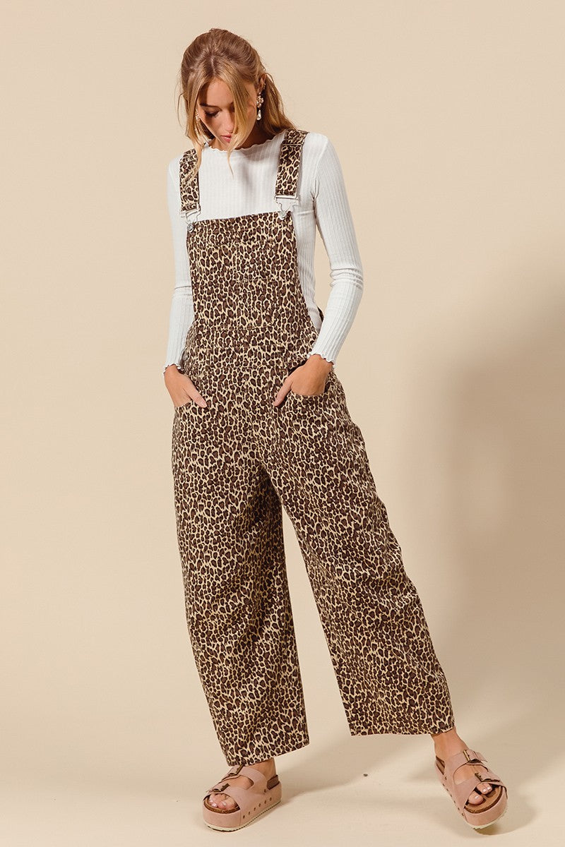 Gigi Leopard Overalls